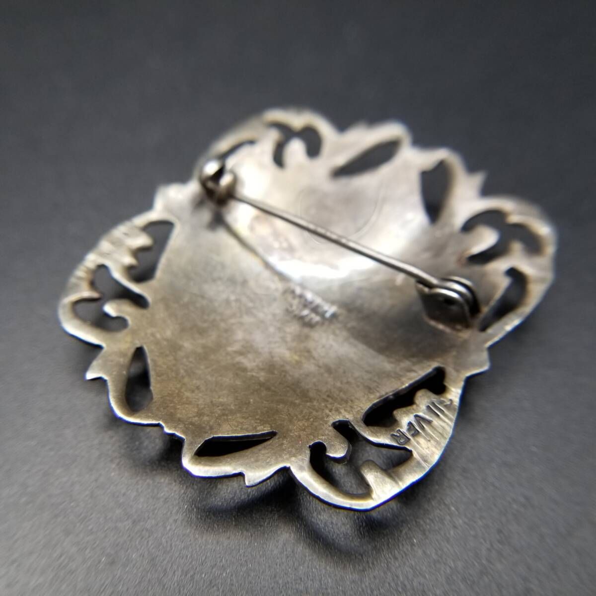 Siam Silver タイ ヴィンテージ 踊り子 925 シルバー ブローチ 銀