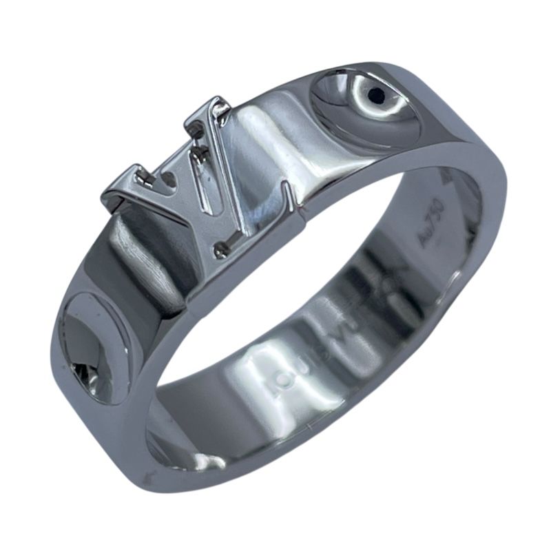 ルイ ヴィトン LOUIS VUITTON バーグアンプラントLVリング ホワイトゴールド Au 750 ジュエリー