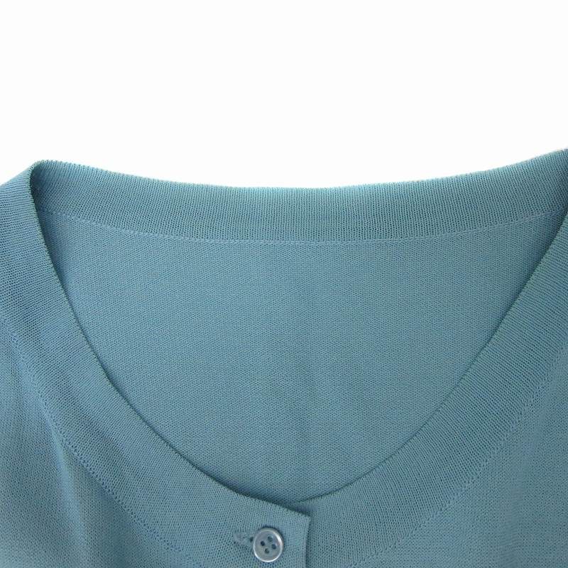 未使用★フォクシーFOXEY★アッパースタンダードカーディガン★38★ネイビー フォクシー FOXEY アッパースタンダード ニットカーディガン ミドル丈