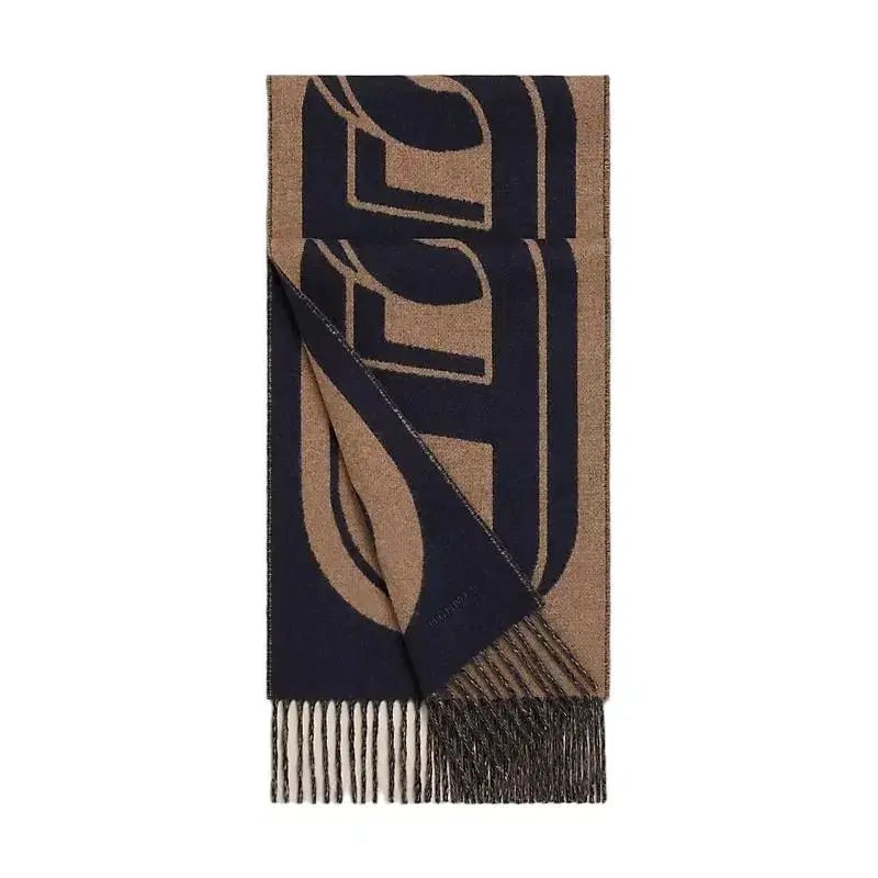 エルメス カレ Cachecol Maillons TGM マフラー マリン