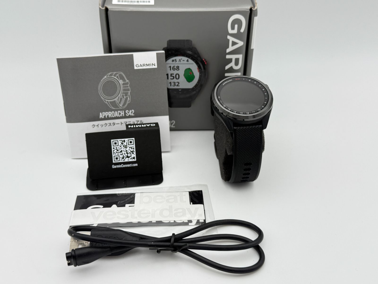 美品】GARMIN Approach S42 ブラック ガーミン アプローチ ゴルフ