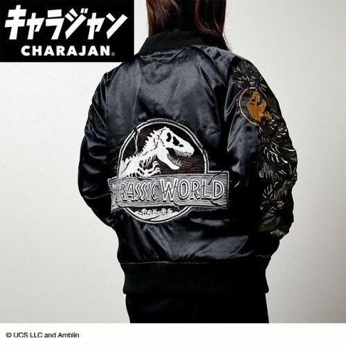 丸眞 マルシン スカジャン 3 L ジュラシック ワールド ワールドダメージロゴ 男女兼用 キャラクター