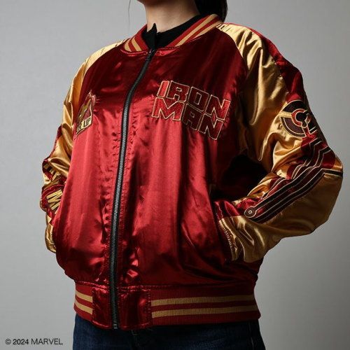 丸眞 マルシン スカジャン L MARVEL アーマーアップ 男女兼用 キャラクター シワになりにくい スカジャン 