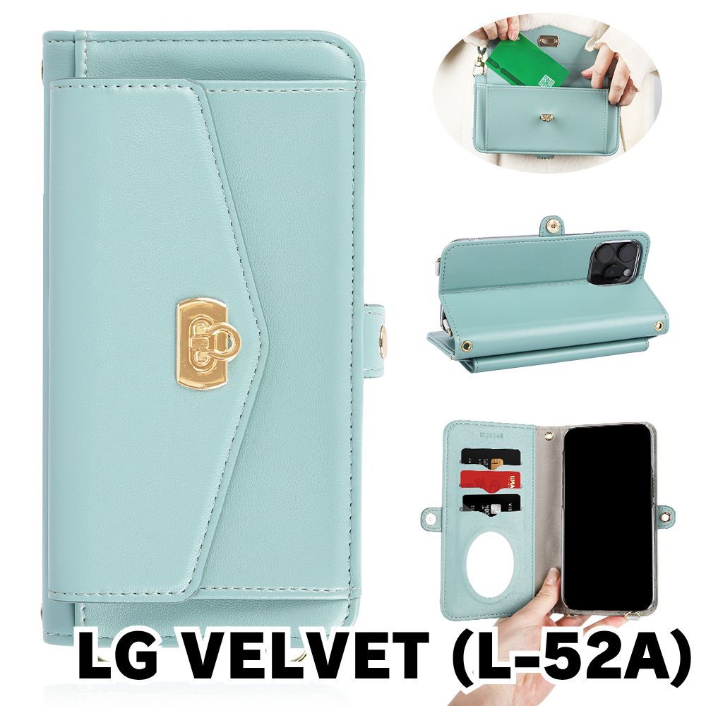 グルーミー シンアンドカンパニー コラボ ケース ショルダー 新品未使用 新品未使用】 LG VELVET L-52A ストラップ付き 手帳型スマホ ケース