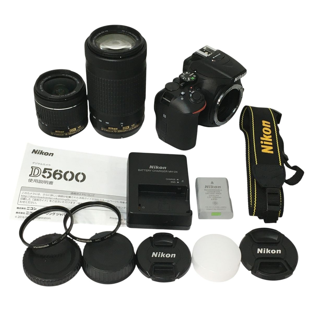 良好 Nikon D 5600 18-55 mm 70-300 デジタル一眼レフカメラ ダブルレンズキット ニコン 撮影