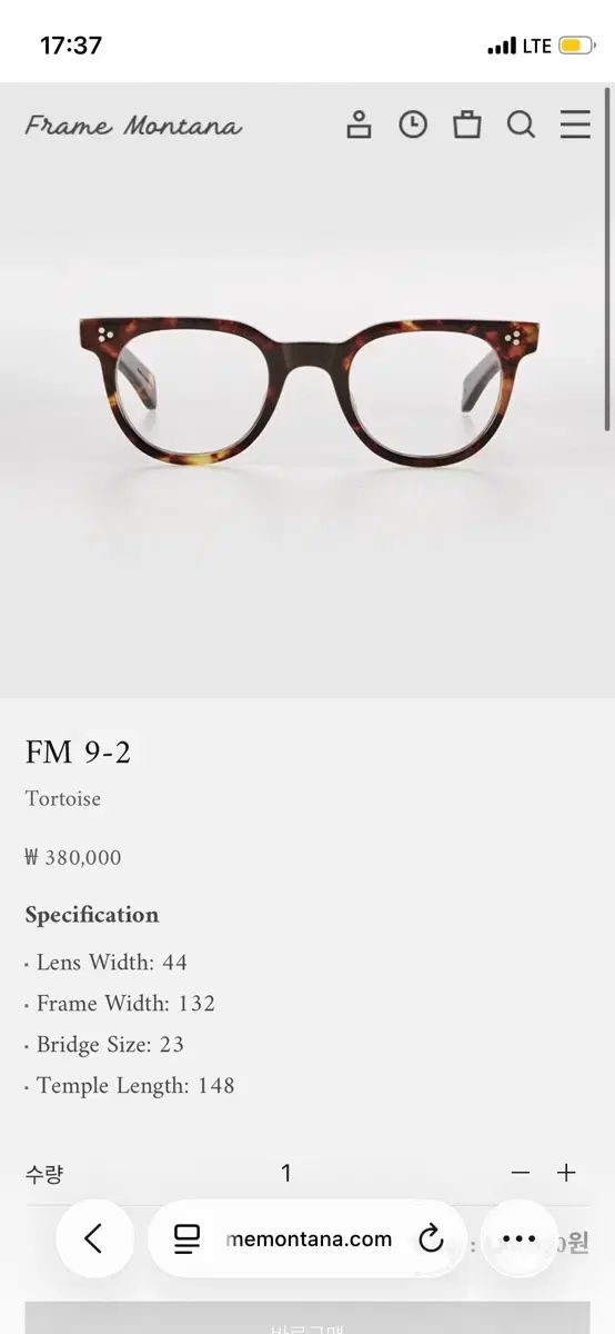 フレームモンタナ fm 9 TORTOISE