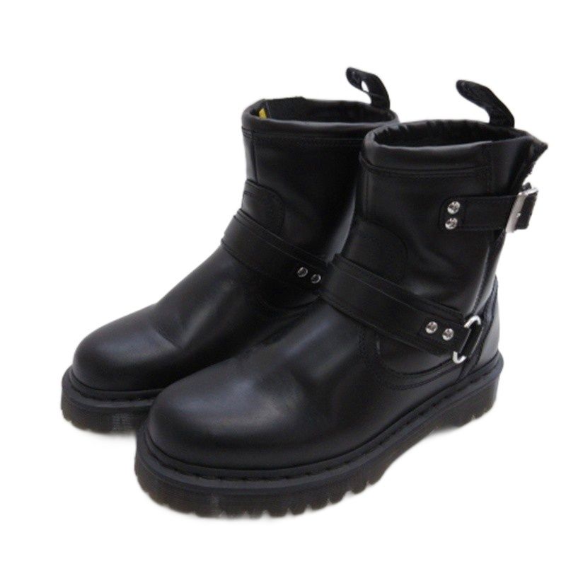 ドクターマーチン DR.MARTENS HARNESS アンクル ブーツ レザー ブラック UK 8 27