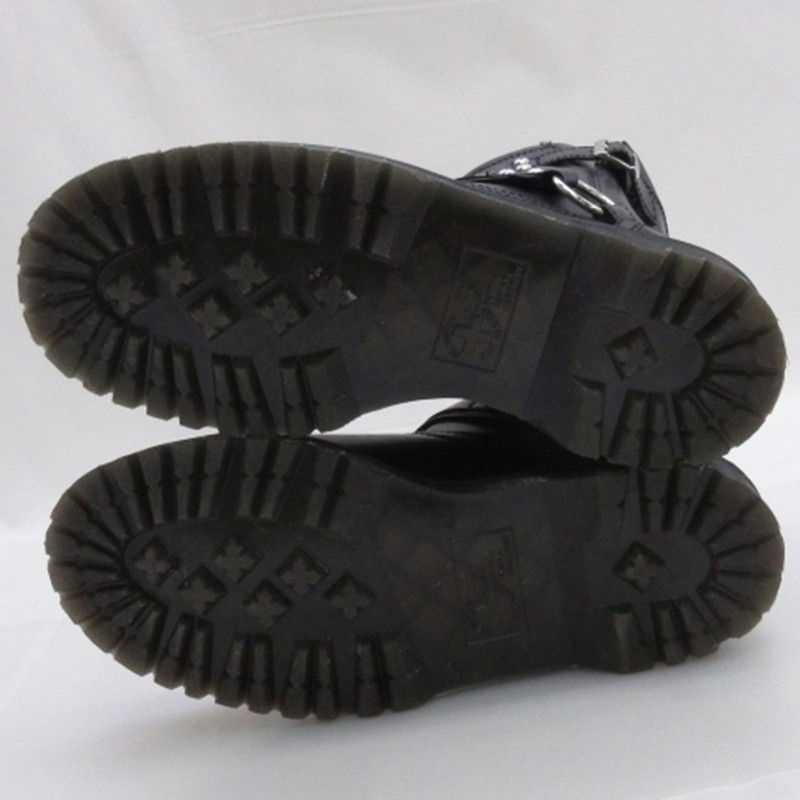  ドクターマーチン DR.MARTENS HARNESS アンクル ブーツ レザー ブラック UK 8 27 ブーツ 革靴 靴