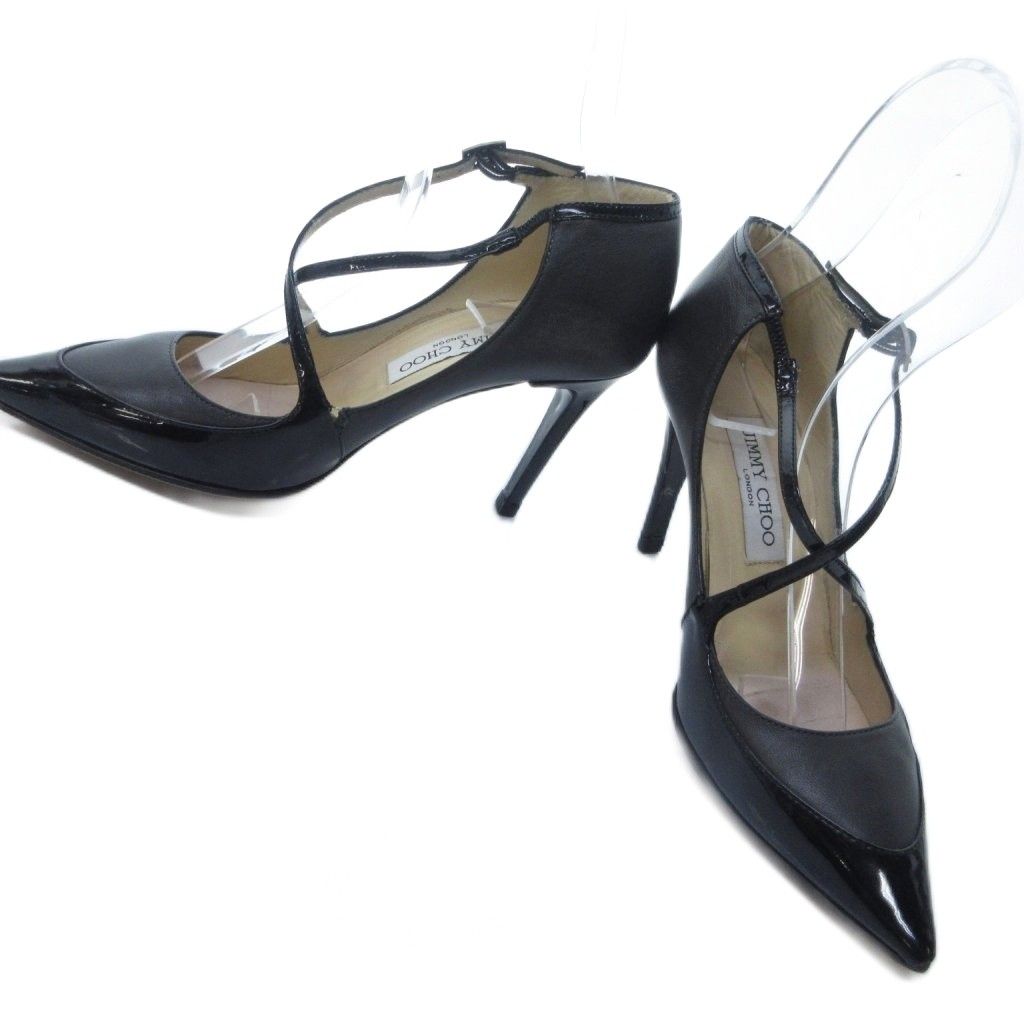ジミーチュウ JIMMY CHOO アンクルストラップ パンプス シューズ