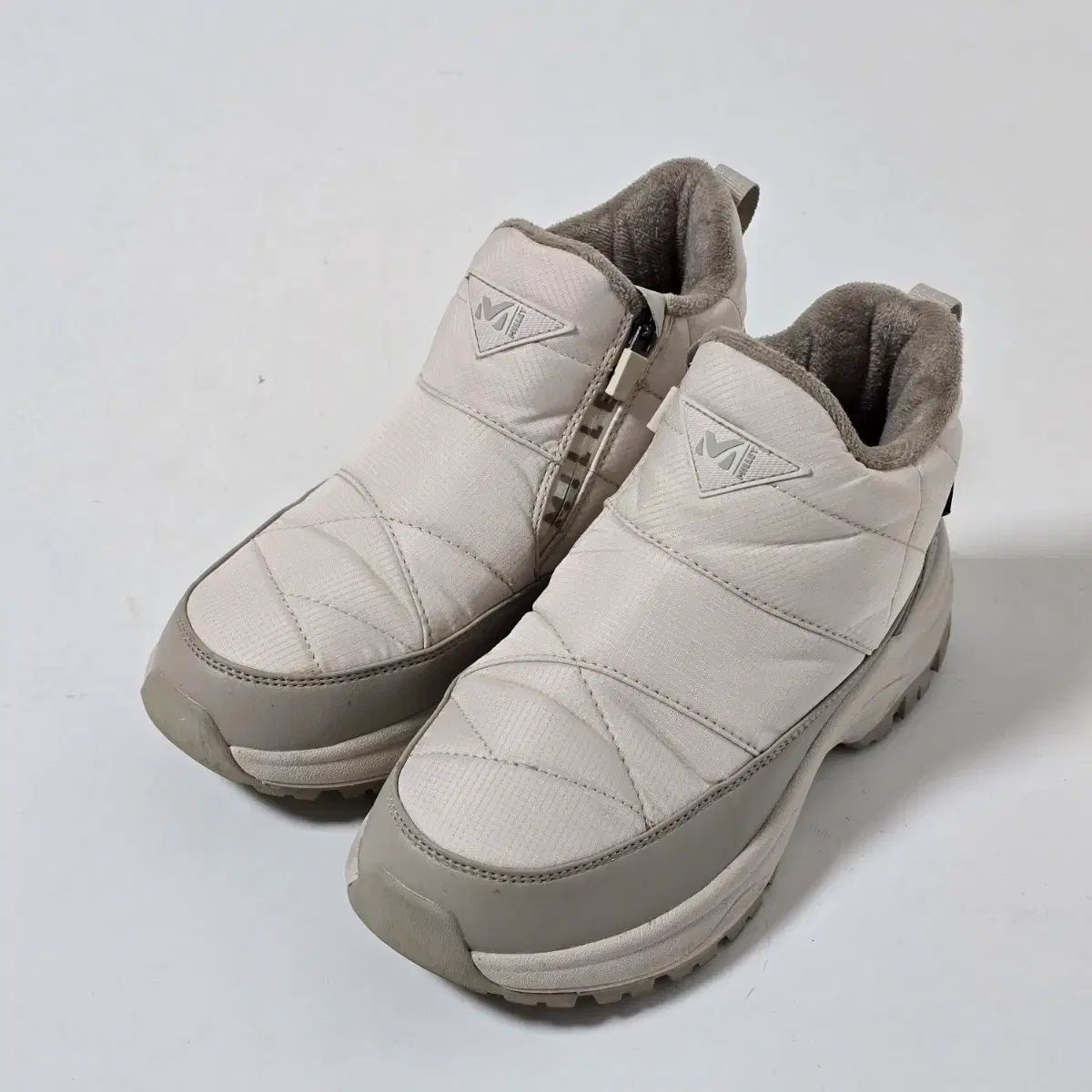 ミレー キルティング ダウン 防寒靴 アイボリー 235 c