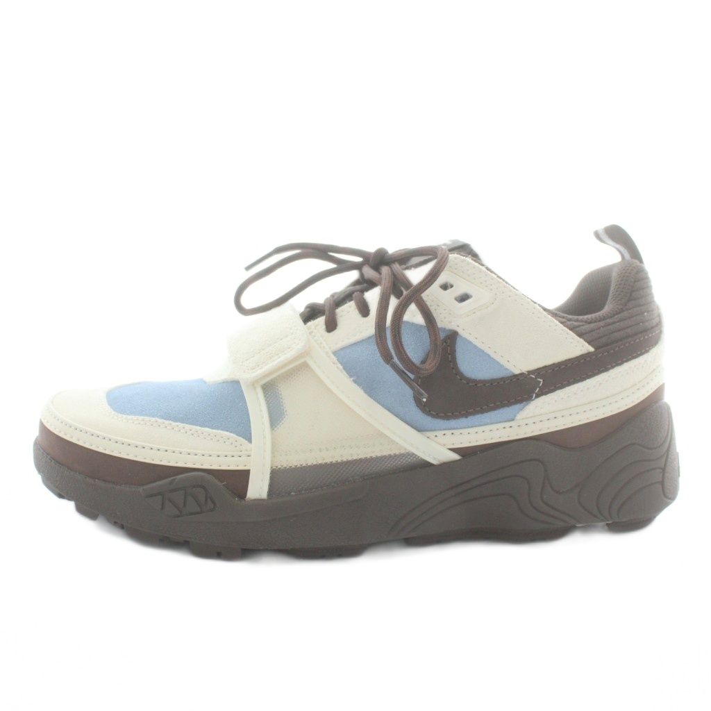 ナイキ NIKE × トラヴィススコット Travis Scott Zoom Field Jaxx Pale Ivory and Leche Blue スニーカー ローカット US 8 26㎝ 白 ホワイト 茶色 ブラウン 青 ブルー HQ 3072-400