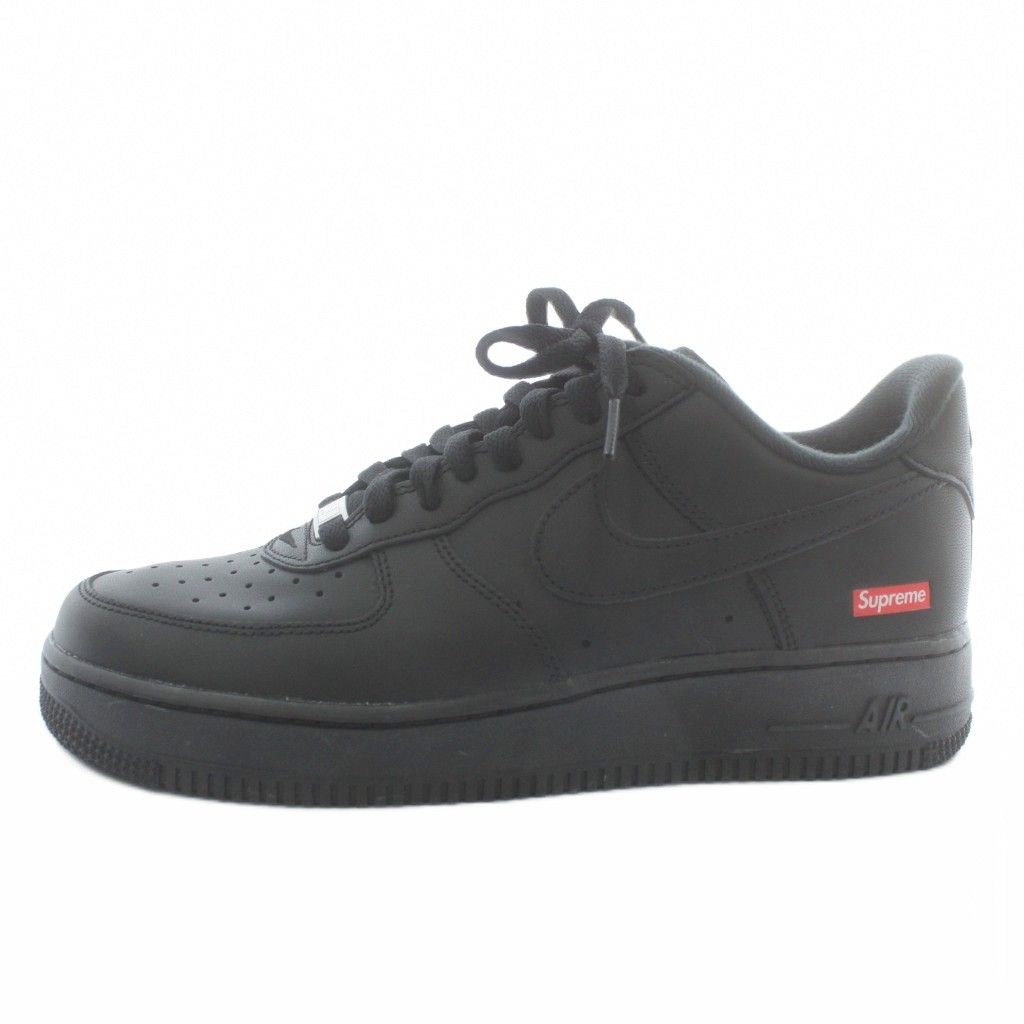 ナイキ NIKE × シュプリーム Supreme エアフォース1 ロー ブラック Air Force 1 Low Black スニーカー レザー ローカット US 8 26 cm 黒 CU 9225-001 |XZ GY 20