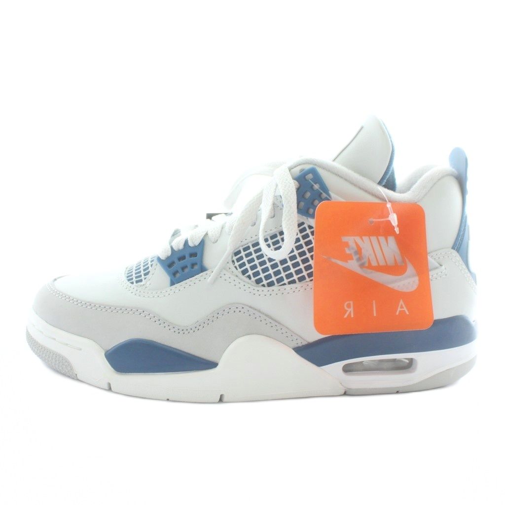 ナイキ NIKE エアジョーダン4 レトロ インダストリアルブルー Air Jordan 4 Retro Industrial Blue スニーカー レザー ハイカット US 7.5 25.5 cm グレー 紺 ネイビー FV 5029-141 |XZ GY 20