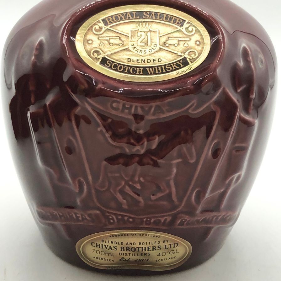 シーバス ロイヤルサルート 21年 赤陶器 700ml 未開栓 - メルカリ
