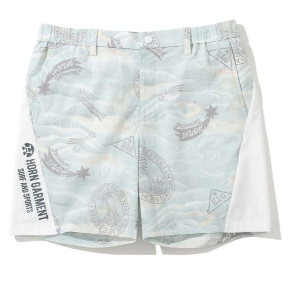 HORN GARMENT ホーンガーメント Retro Hawaiian Mesh Shorts