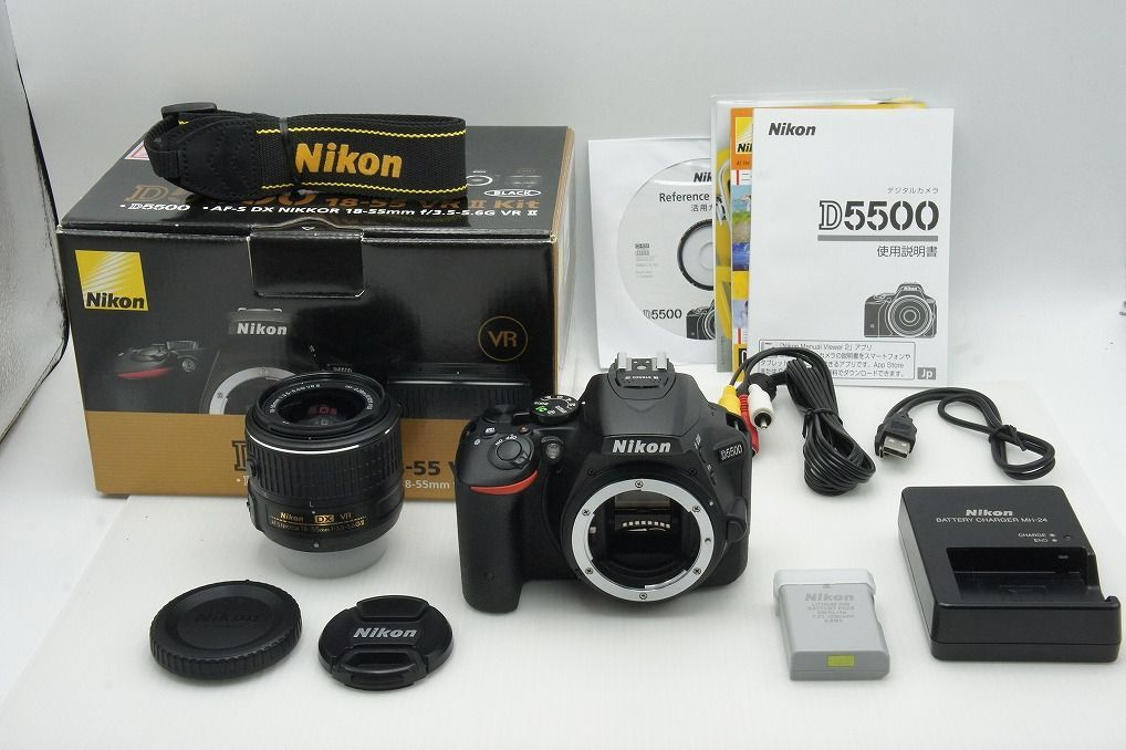 Nikon ニコン D 5500 ボディ AF-S DX 18-55 mm VR II デジタル一眼レフカメラ レンズキット 元 251217 l
