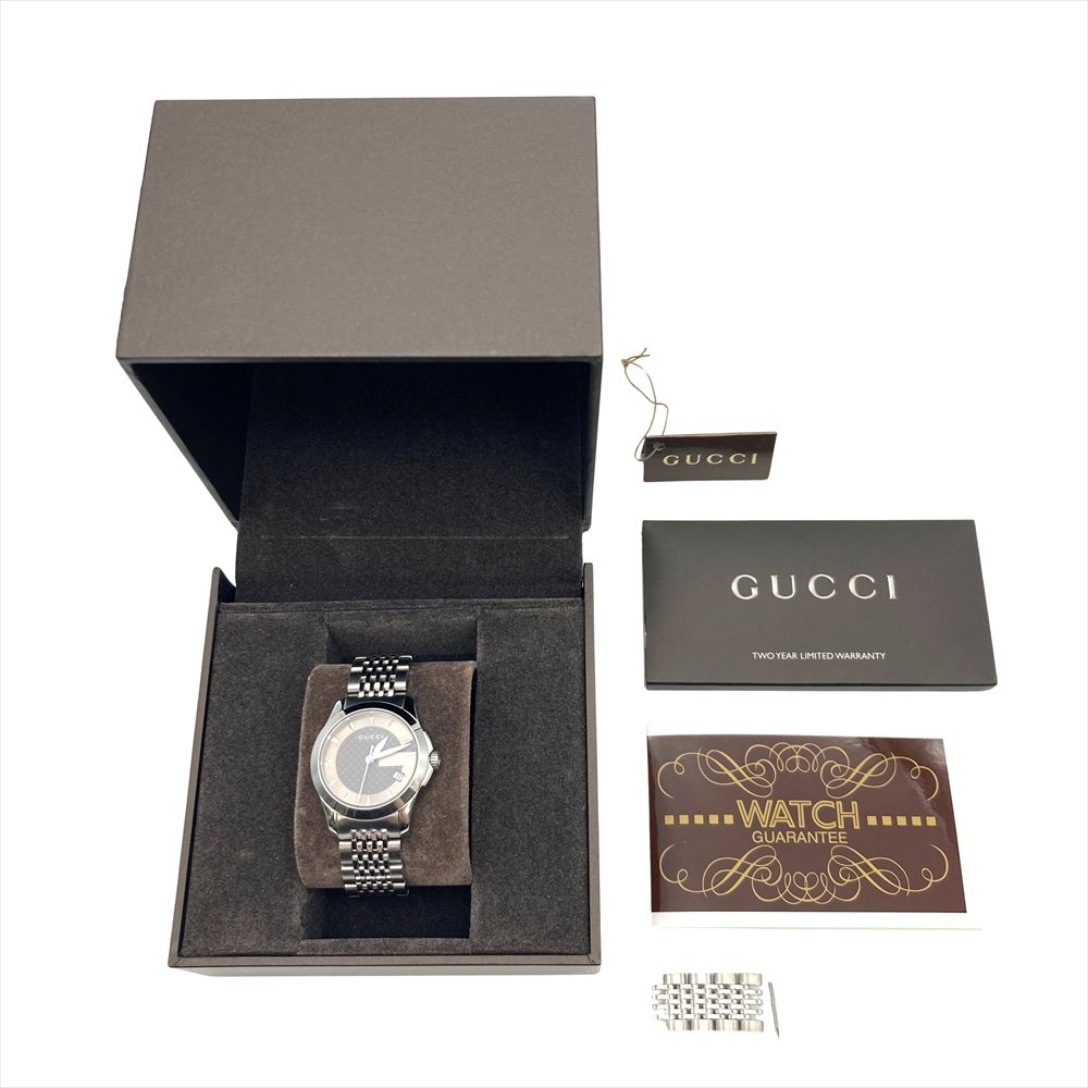  グッチ GUCCI 126.5 Gタイムレス 腕時計 ゴールド文字盤 レディース 腕時計(クォーツ) 腕時計(アナログ)