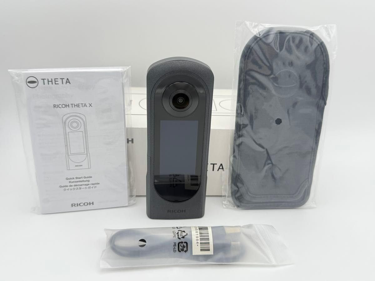 極上美品】RICOH THETA X リコー シータ 360度カメラ メタリックグレー