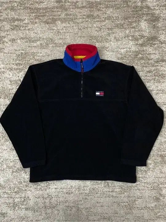 L 00 s Tommy Hilfiger トミーヒルフィガー フリース ジップアップ アノラック ジャージ クォータージップアップ