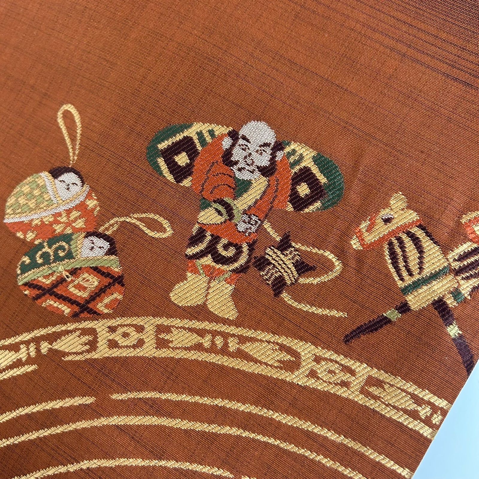 名古屋帯 正絹 織柄 凧に素敵なデザイン 九寸 MA-3047 - メルカリ