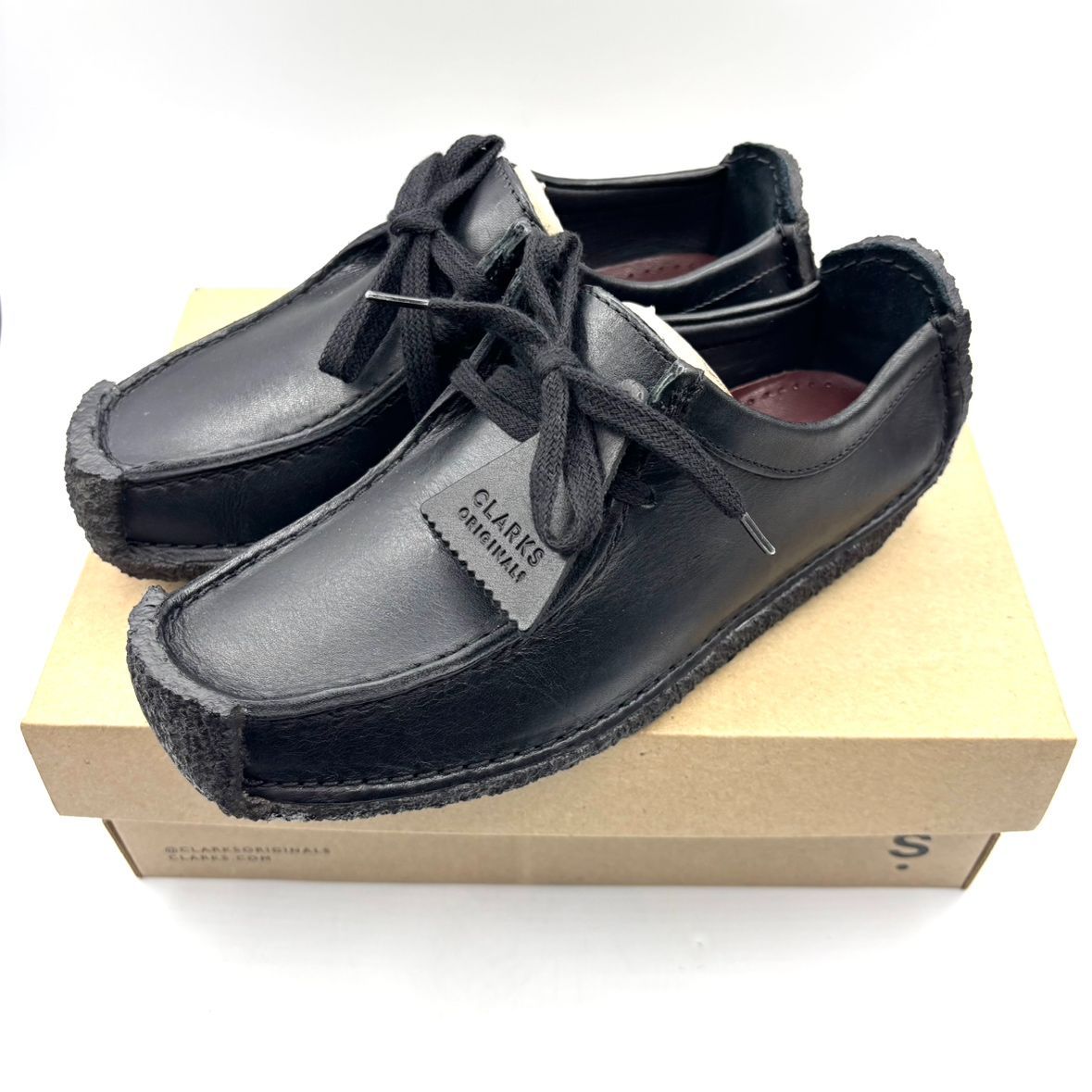 え沖 のみ Clarks クラークス Natalie ナタリー ブラック スムースレザー UK 3 22 cm 箱つき ローファー スリッポン MD 0 S 01