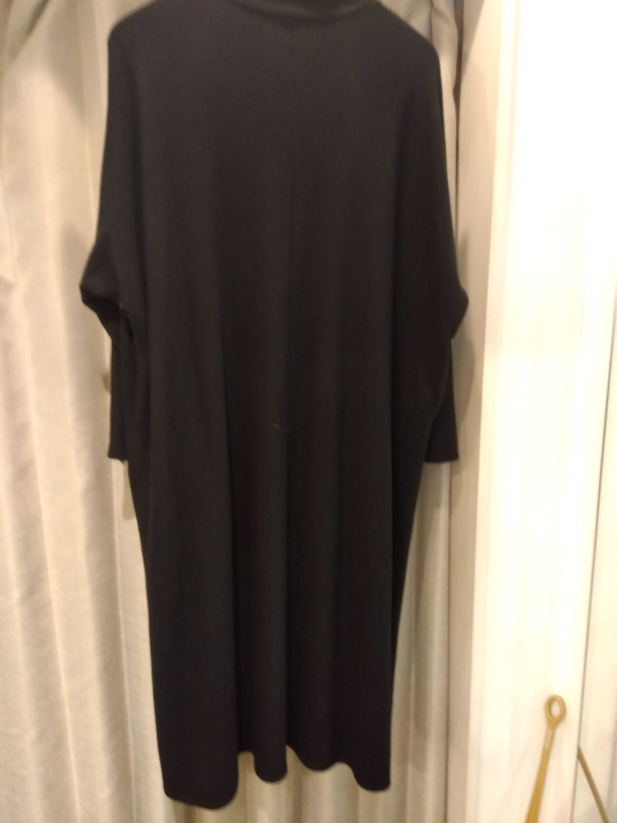 M 23 ヨーガンレール ウール ワンピース 黒 Aライン 軽い