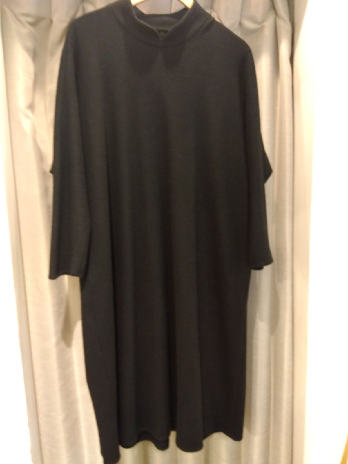 M 23 ヨーガンレール ウール ワンピース 黒 Aライン 軽い