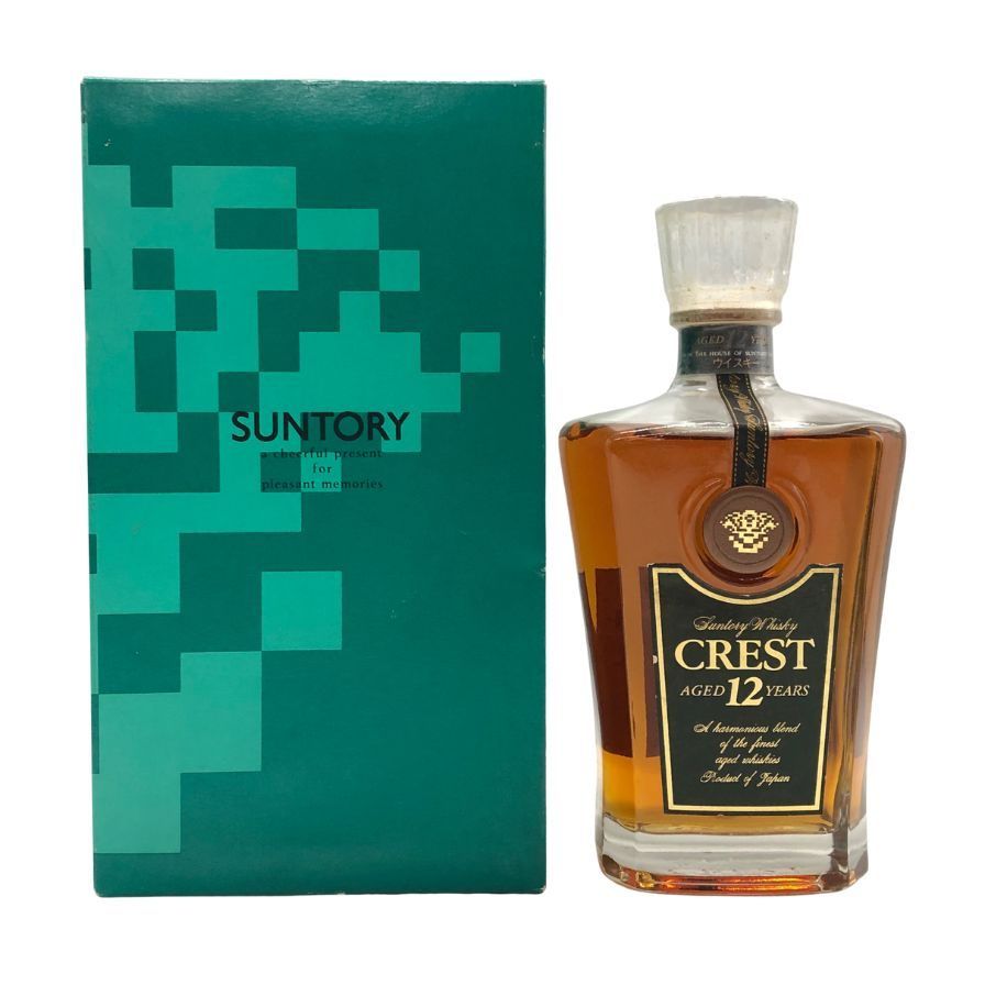 s-107 サントリー　クレスト12年　700ml ダンヒル　スコッチ　750 サントリー クレスト 12年 SUNTORY WHISKY CREST AGED 12 YEA