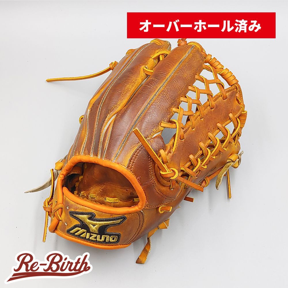 オーバーホール済み 高校野球対応 ミズノ 硬式グローブ | 外野手用 型付け済み mizuno グラブ WE 1453