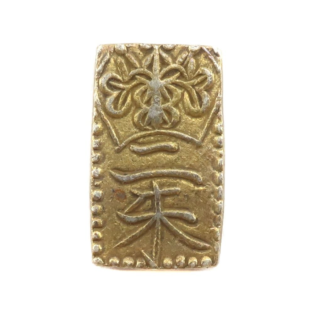 天保二朱金 二朱判金 _ 1.61 g 貨幣