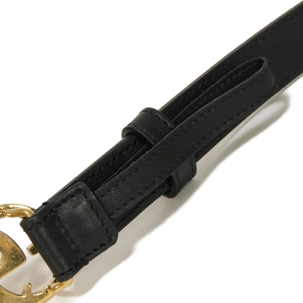 GUCCI グッチ GGマーモント スリム 20MM ダブルG エボニー ブラック 65