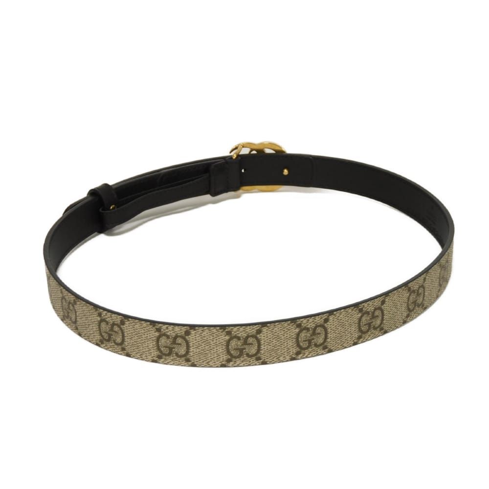 GUCCI グッチ GGマーモント スリム 20MM ダブルG エボニー ブラック 65