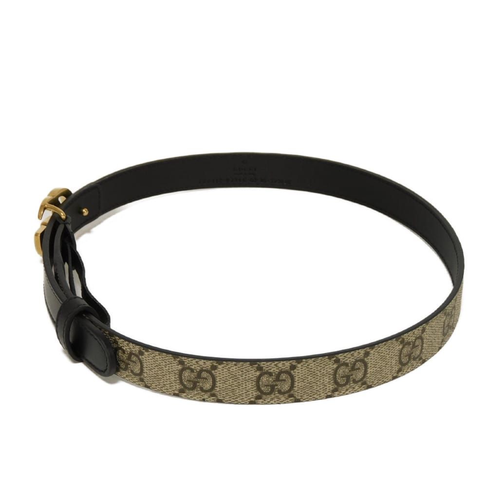 GUCCI グッチ GGマーモント スリム 20MM ダブルG エボニー ブラック 65