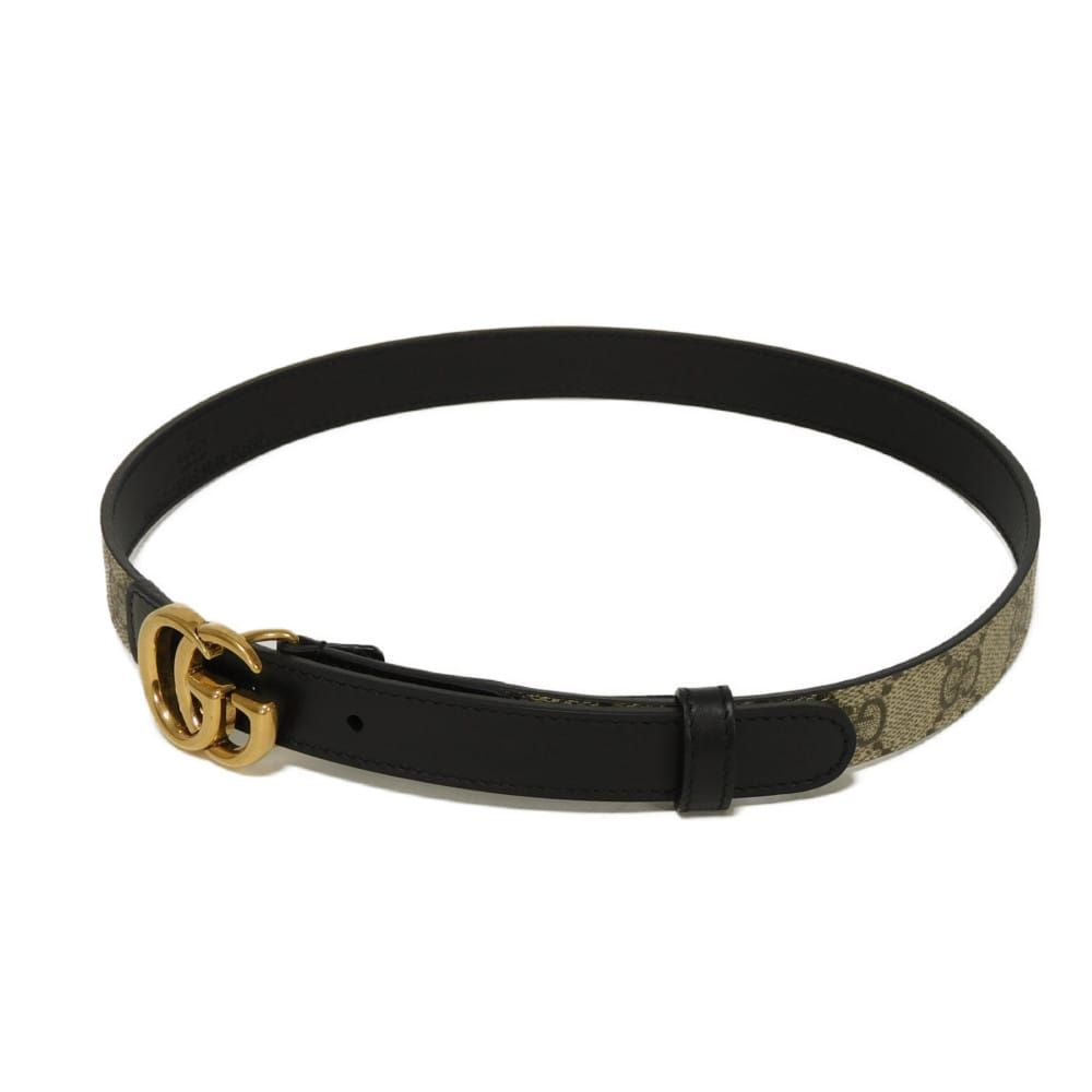 美品 GUCCI グッチ 409417 GGマーモント レザーベルト GUCCI（グッチ） GGマーモント ベルト 65/26 409417 ホワイト レザー