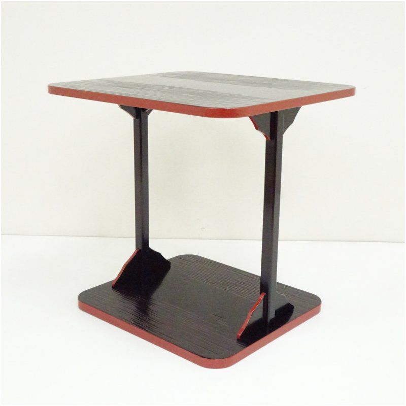 溜塗爪紅四方棚 茶道 茶道具 おしゃれ 茶器 道具 点前 茶席 抹茶 骨董 お茶 茶室 インテリア ラック 収納 春秋