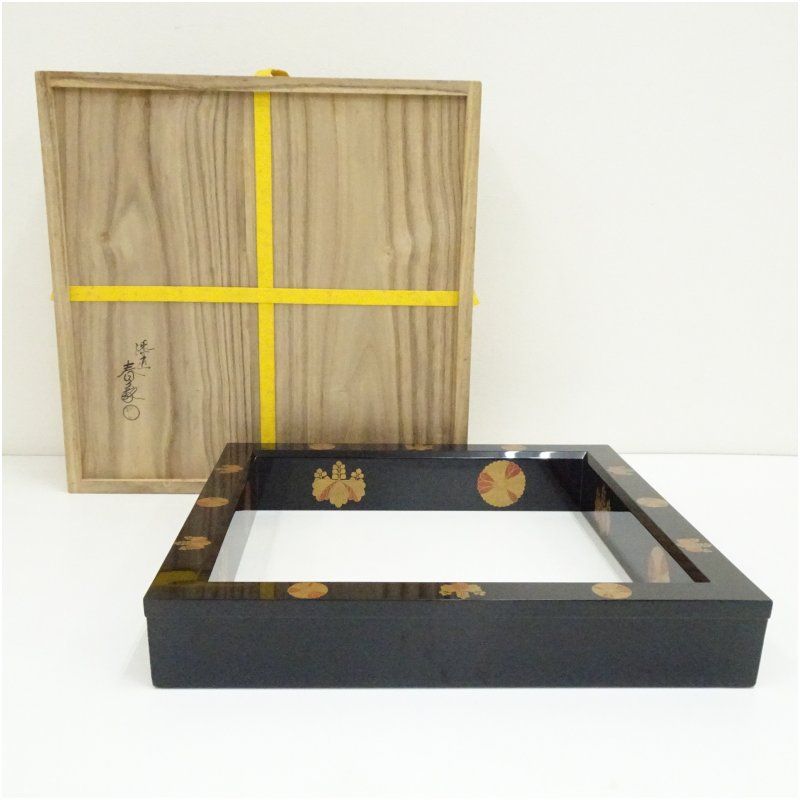 春象造 高台寺蒔絵炉縁（共箱） 茶道具 茶道 おしゃれ ろぶち 茶室