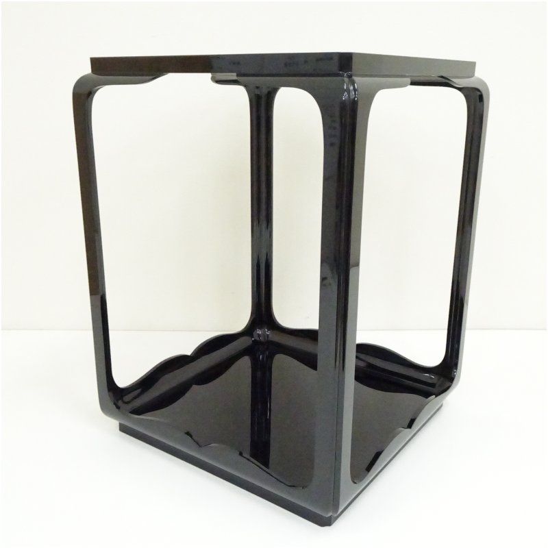 輪島塗 塗師 茶平一斎造 高麗卓 共箱 茶道 茶道具 おしゃれ 茶器 こうらいじょく 棚 小さい棚 抹茶 インテリア 収納 骨董 お茶 冬