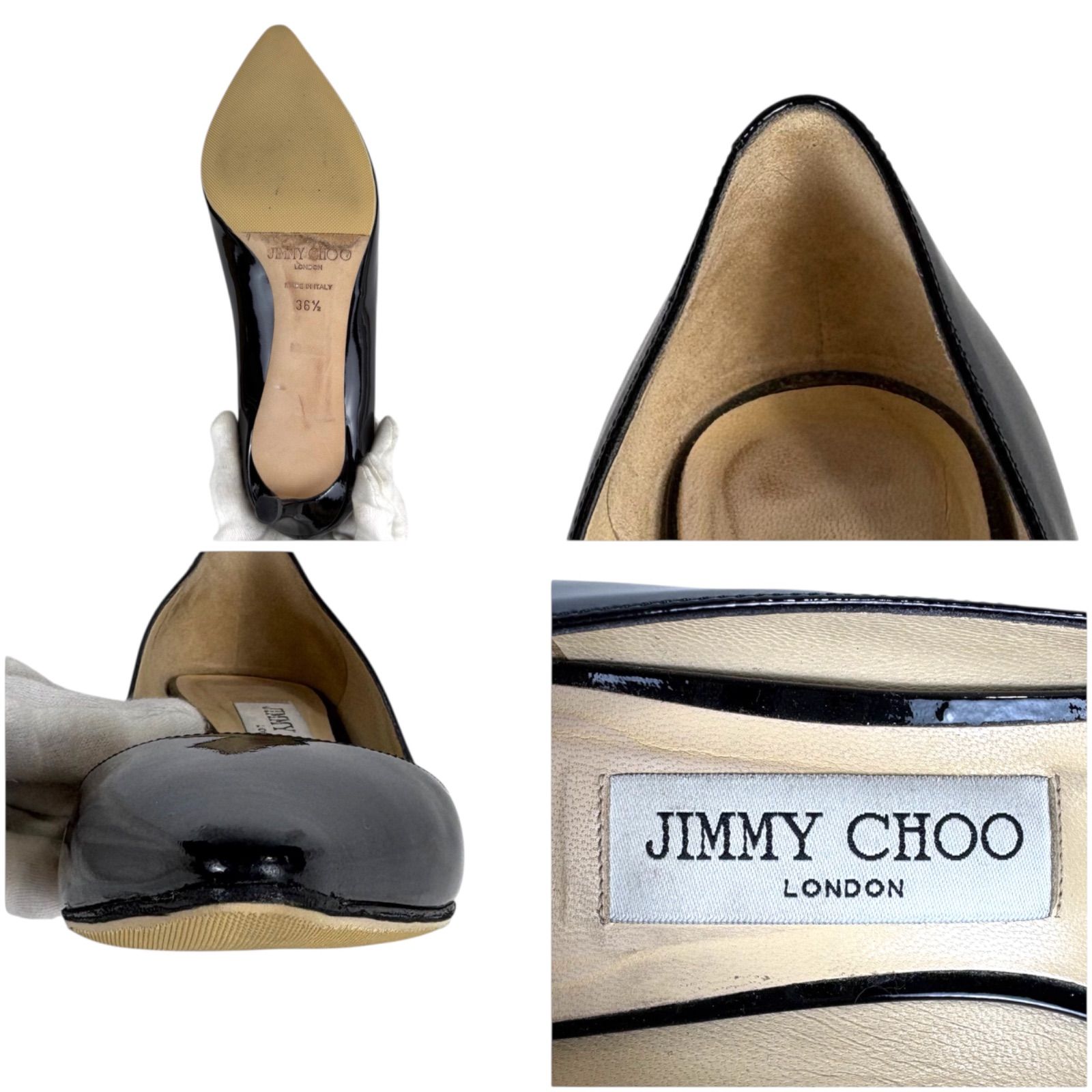 JIMMY CHOO ジミーチュウ ROMY60 パンプス ハイヒール ブラック 黒