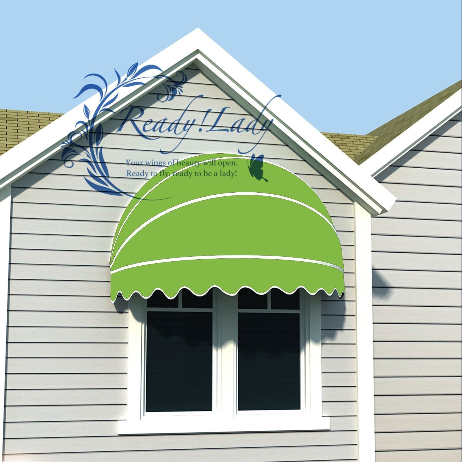 屋外 オーニングテント 格納式日よけ オーニング 日除け マンション 庭 グリーン 100 x 50 cm