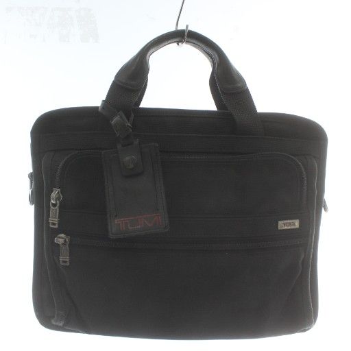 トゥミ TUMI スモール エクスパンダブル コンピューター ビジネスバッグ ブリーフケース ショルダー 2 WAY ナイロン ロゴ 黒 ブラック 26021 D 4 |XZ GY 18