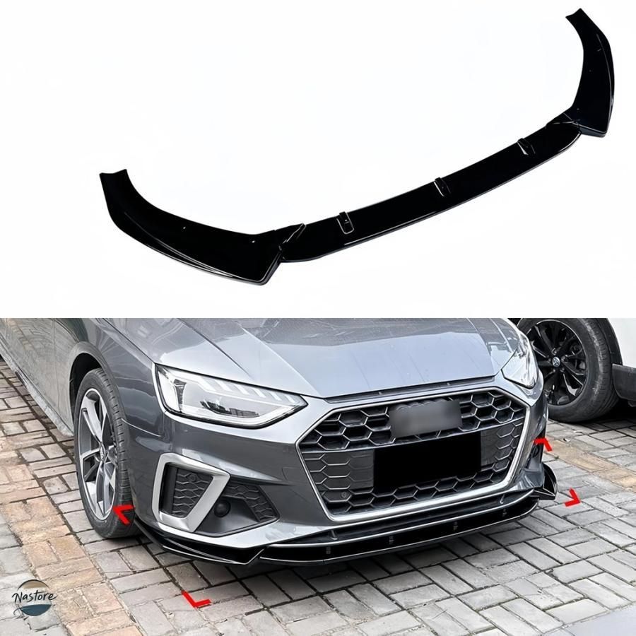 アウディ A 4 カバー フロントバンパー リップ S S-LINE B 9 9.5 2019 カスタムパーツ パーツ アクセサリー