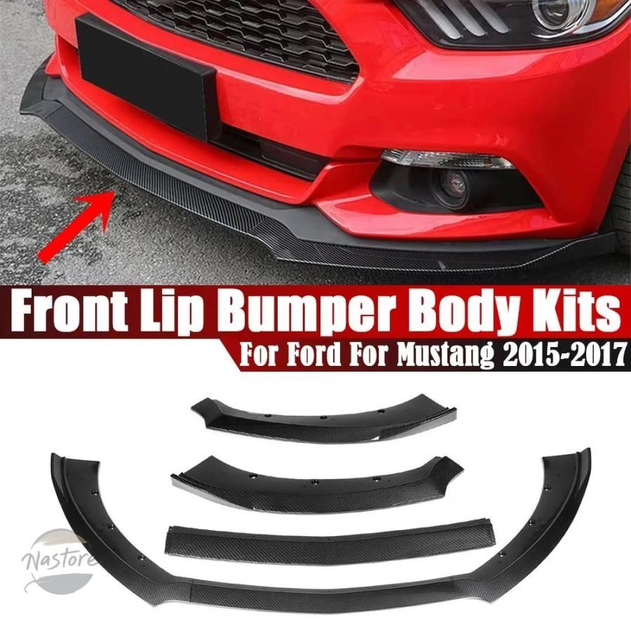 カバー フロント キット バンパースプリッターリップディフューザープロテクターボディフロントスポイラーカーボン ルックフ