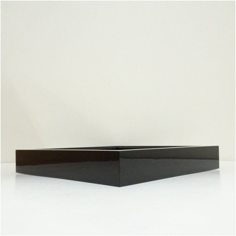 伝統工芸 茶道具 炉縁 輪島塗 塗り師 塗師 泉馬 共箱 共布付 茶室 塗師 林照峰造 輪島塗黒炉縁（共箱） 茶道具 茶道 おしゃれ ろぶち