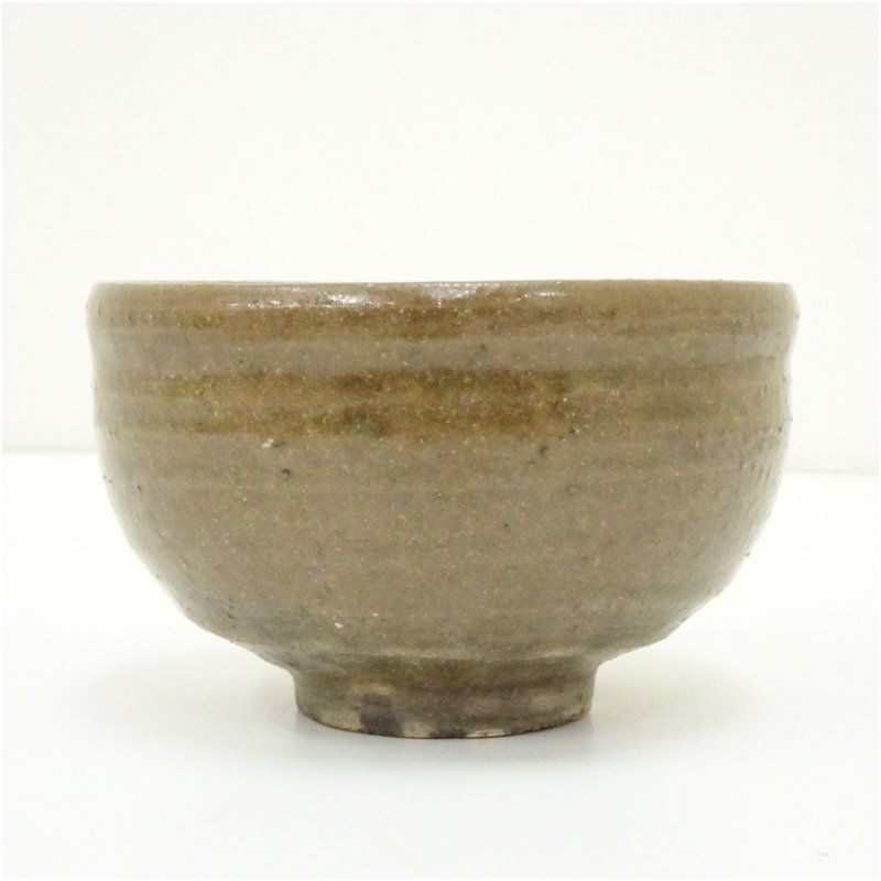 松原保広（保廣）造 黄瀬戸茶碗（共箱） 茶道 抹茶 おしゃれ 抹茶茶碗