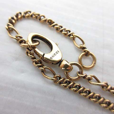 グッチ GUCCI ライオンヘッド ネックレス ペンダント ゴールド 保存袋