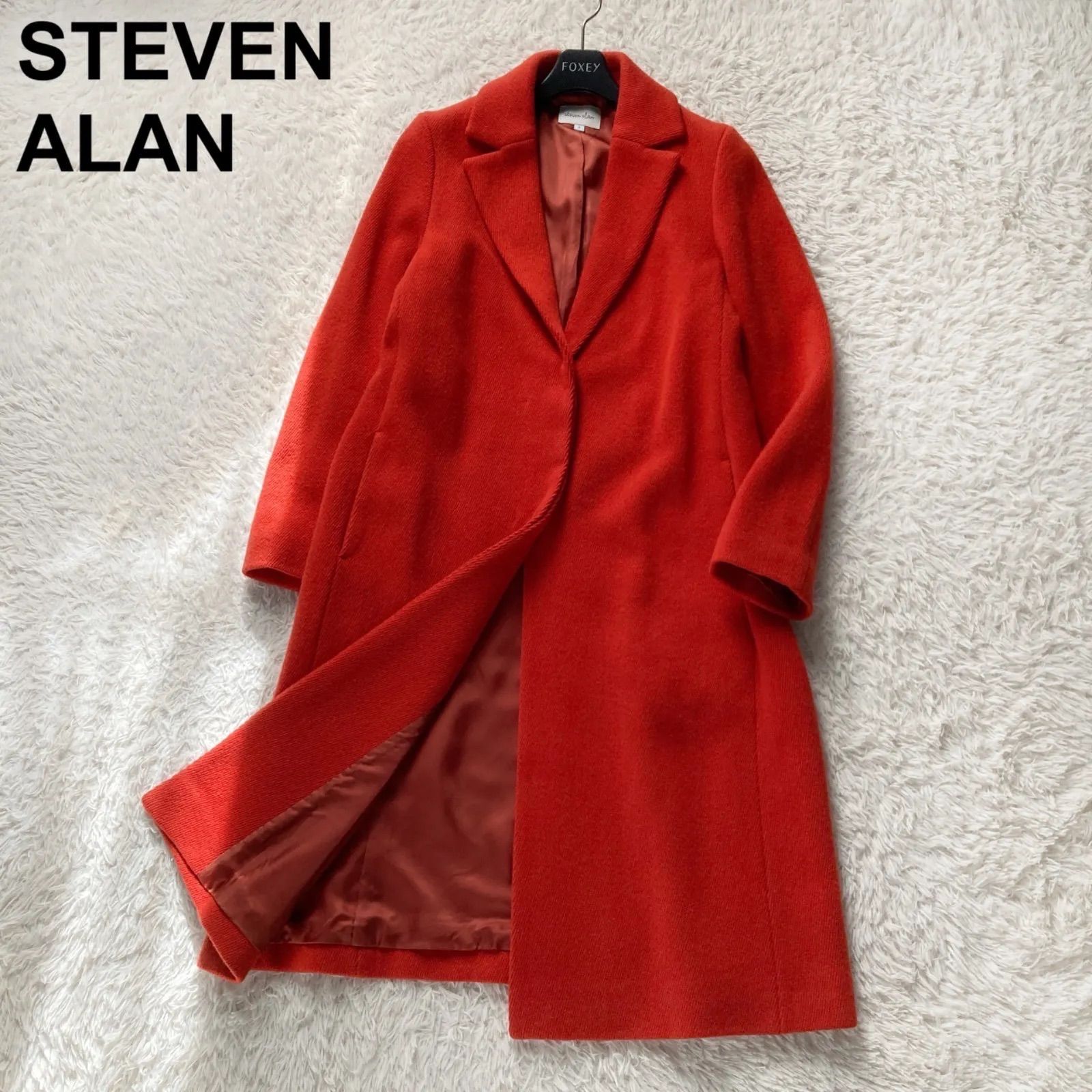 Steven Alan スティーブンアラン メルトン ロングコート steven alan コート 美品 Steven Alan スティーブンアラン UNITED