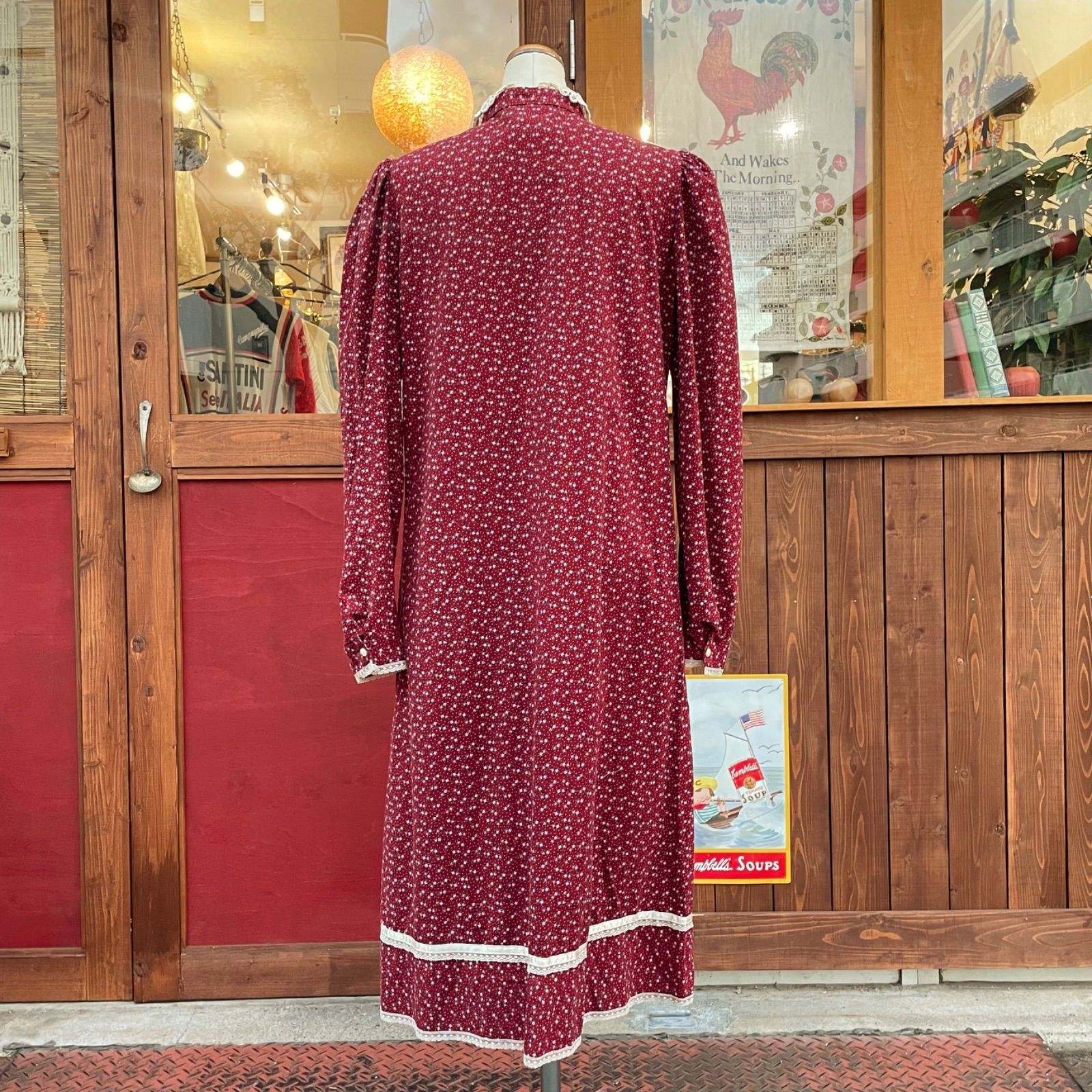 GUNNESAX ガニーサックス 小花柄 レース襟 ワンピース - メルカリ