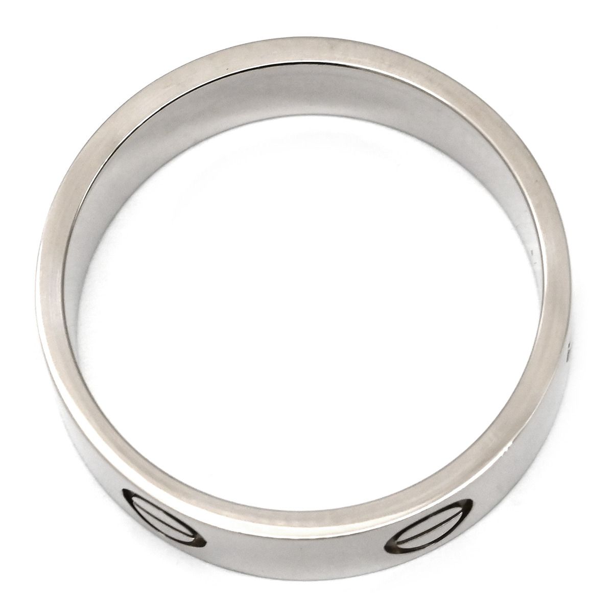 カルティエ Cartier リング 指輪 ラブリング ホワイトゴールド 59 JP 19 LOVE Ring 750 18 K WG 18金 18.5号 保証書