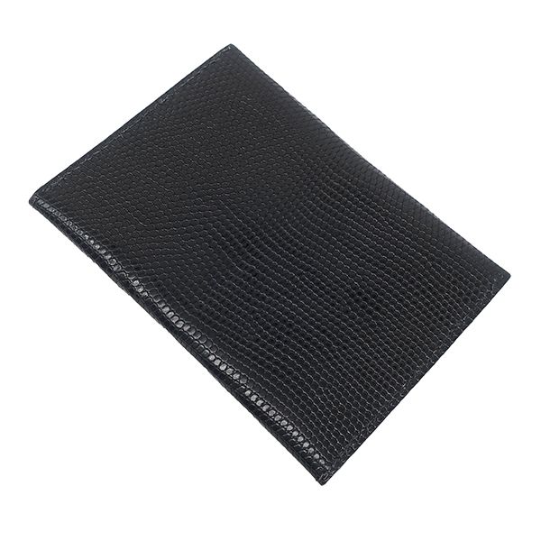 エルメス HERMES カードケース エンヴェロープ MM リザード ブラック 黒 レターカードケース カード入れ □F刻印