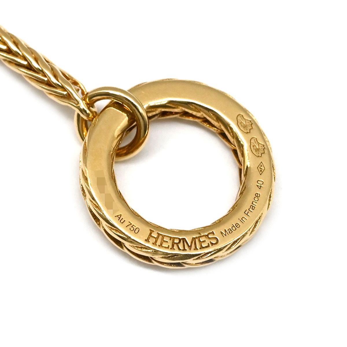 エルメス HERMES ネックレス シェーヌ ダンクル ダナエ イエロー